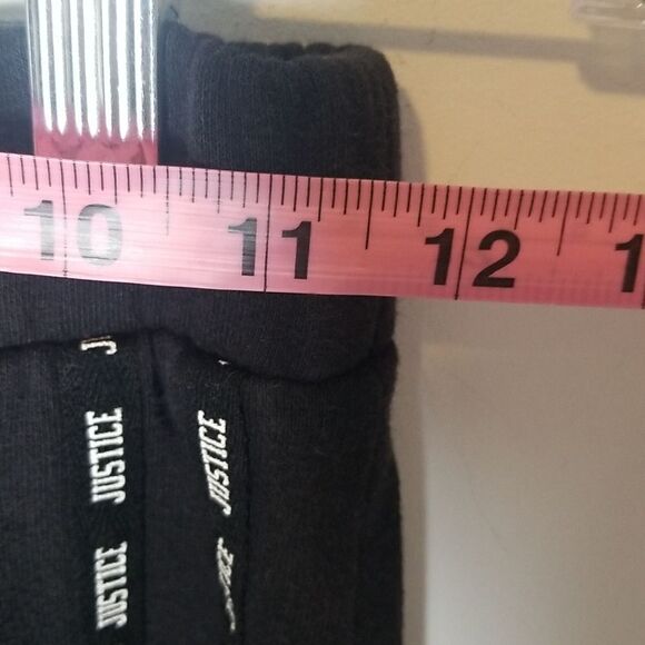 Justice black Girls sweatpants size 12 - Picture 5 of 6